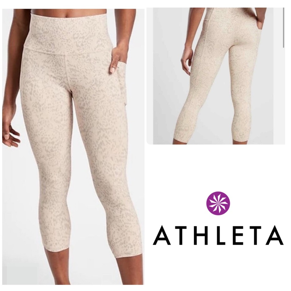 Athleta Salutation Stash Pocket II Printed Capri